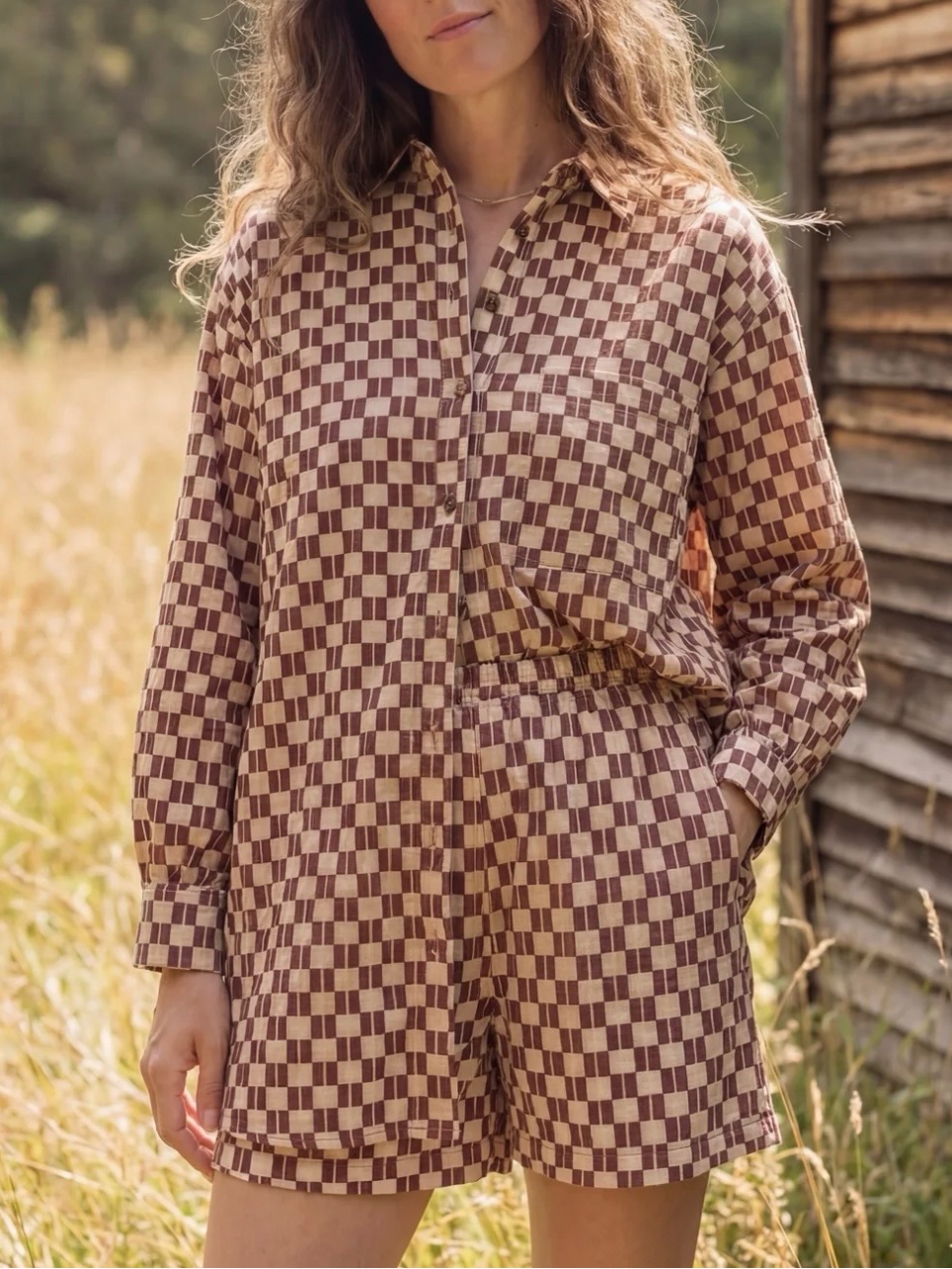 World Of Crow Toto Shorts Brown — image 4 of 5